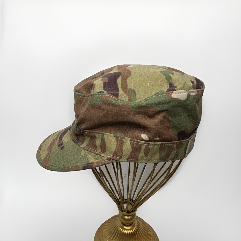 US Military OCP Patrol Cap Hat Camo Multicam Major Rank Garza Sekri 7 1/8 - Picture 9 of 12